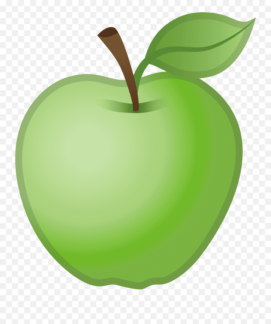 Emoji Manzana Verde Transparent Png - Green Apple Free Clip Art,Apple Logo Emoji