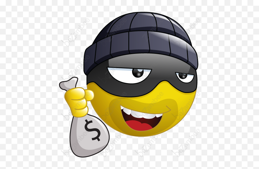 Emoji Emoticon Smiley - Emoji Burglar,Mummy Emoji