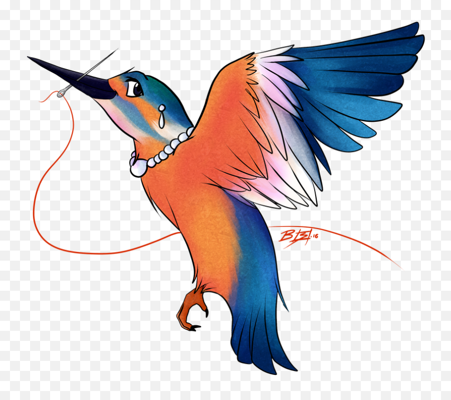 Hummingbird Clipart Kingfisher Hummingbird Kingfisher - Transparent Backgrounds Cartoon Kingfisher Bird Emoji,Bee Needle Emoji