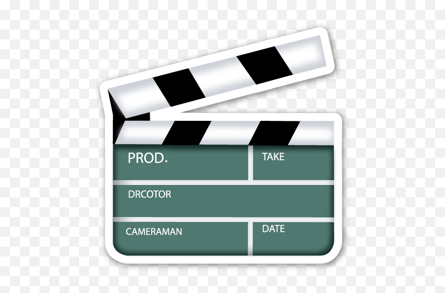 Clapper Board - Clapper Board Emoji Png,Emoji Board