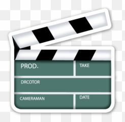 Clapper Board - Clapper Board Emoji Png,Emoji Board