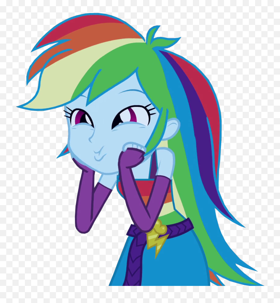 Rainbow Dash - Cia Dos Gifs Equestria Girls Rainbow Dash Awesome Emoji,Yoyo And Cici Emoticon