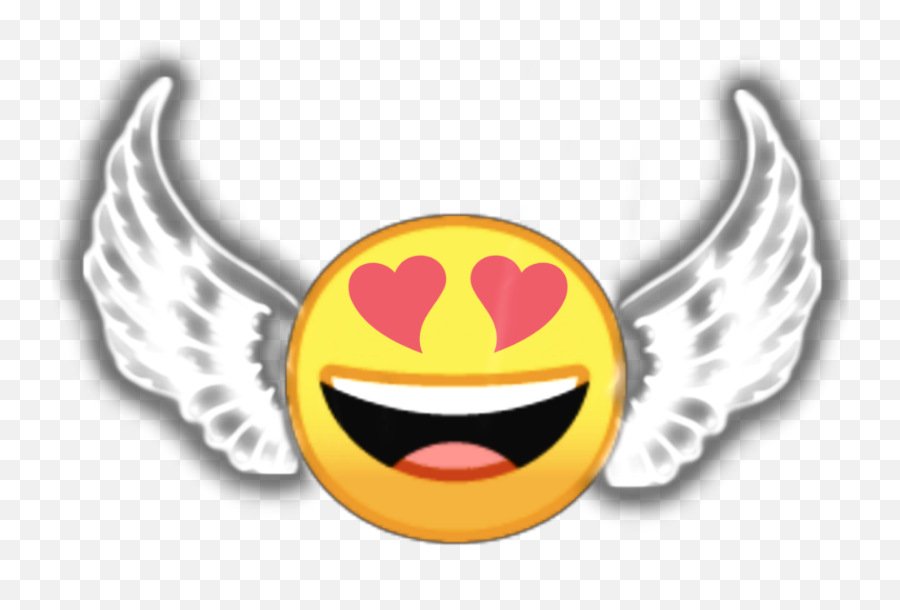 Emoji Emojis Angel Hearts Sticker By Sanne - Happy,Angel Emojis