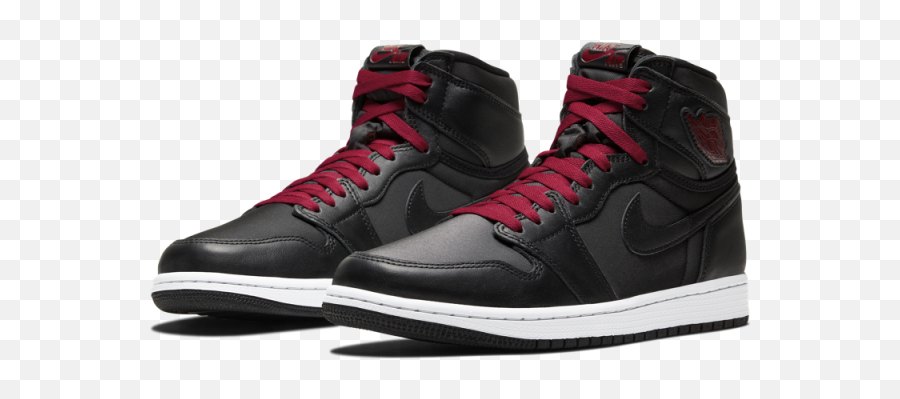 Og - Air Jordan 1 Retro High Og Black Satin Emoji,Sneakerhead Emoji