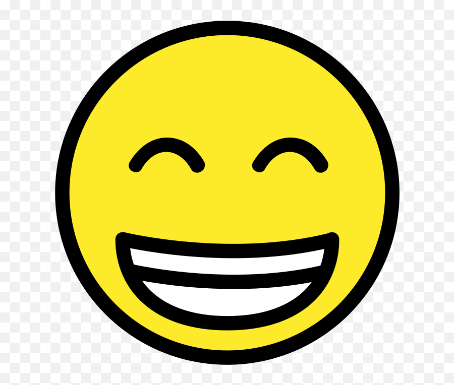 Grinning Face With Smiling Eyes - Emoji Meanings Emoji Openmoji,What Emojis Mean