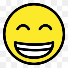Grinning Face With Smiling Eyes - Emoji Meanings Emoji Openmoji,What Emojis Mean