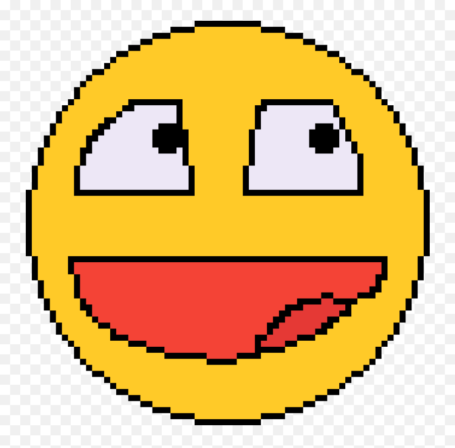 Pixilart - Happy Meme Face By Anonymous Emoji Spreadsheet Pixel Art,Meme Faces Emoticons