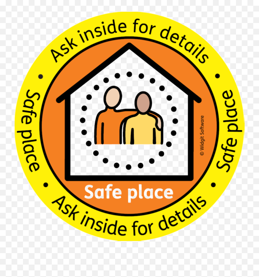 Leicestershire Keep Safe Places Clipart - Safe Place Scheme Emoji,Emoji Window Clings