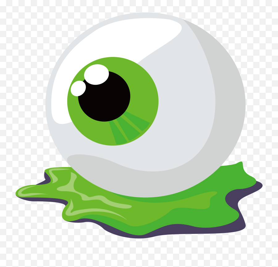 Eyeball Clipart - Halloween Eyeball Png Emoji,Eyeball Roll Emoji