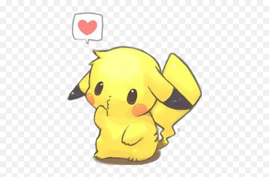 Pikachu Stickers For Whatsapp - Cute Drawing Ideas Of Pikachu Emoji,Pikachu Face Emoji