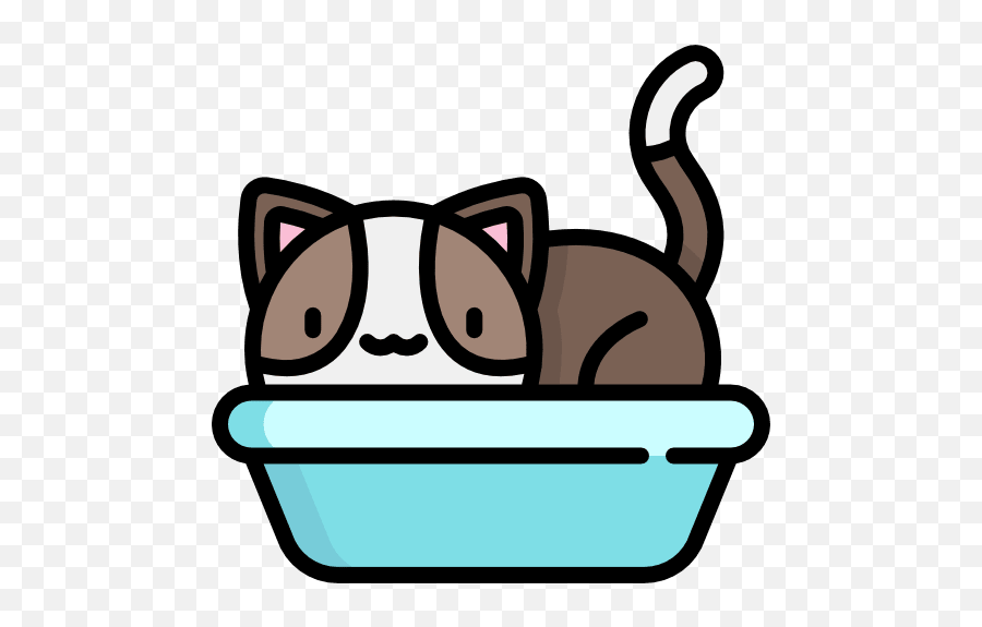 How To Make A Cat Litter Box Out Of A - Cat Emoji,Cat Using Litter Box Emoticon