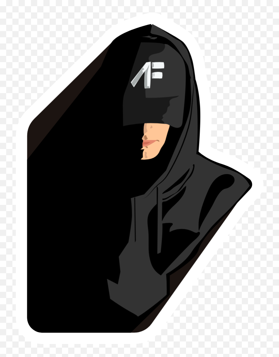 Nf In Black Hoodie Sticker - Nf Stickers Emoji,Rapper Lyrics Logic Emoji