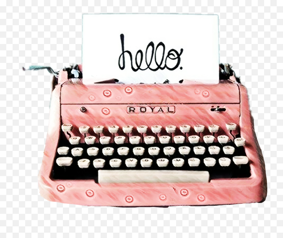 Vintage Typewriter Sticker - Vintage Retro Typewriter Emoji,Typewriter Emoji Hd
