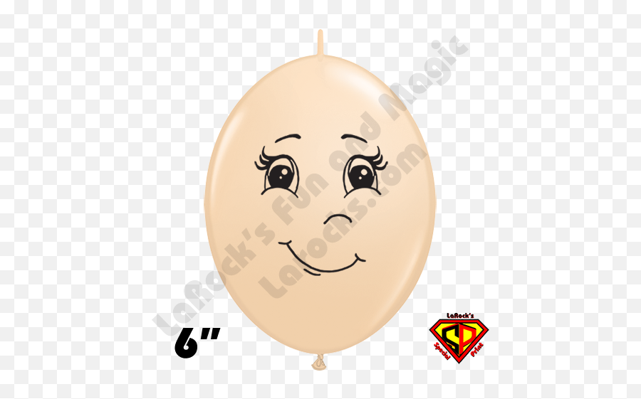 6 Inch Quick Link Lilly Blush Face Balloon Qualatex 25ct - Happy Emoji,Blush Emoticon\