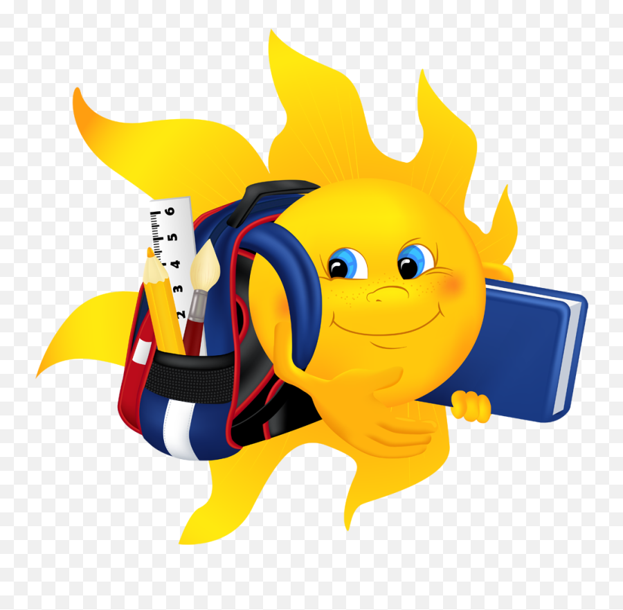 Sun Going To School Emoji,Angry Grrr Emoticon