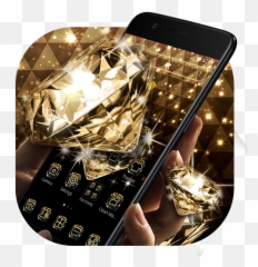 Gold Glitter Sparkling Diamond Theme Apk Download 2021 - Camera Phone Emoji,Samsumg Galaxy S6 Emoji