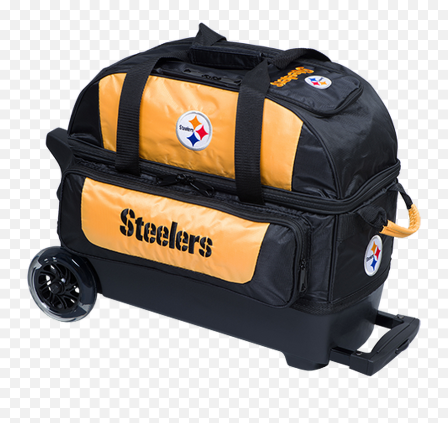 Kr Strikeforce Nfl Pittsburgh Steelers 2 Ball Roller Bowling Bag - Steelers Bowling Bag Emoji,Raiders Emoji Shirts