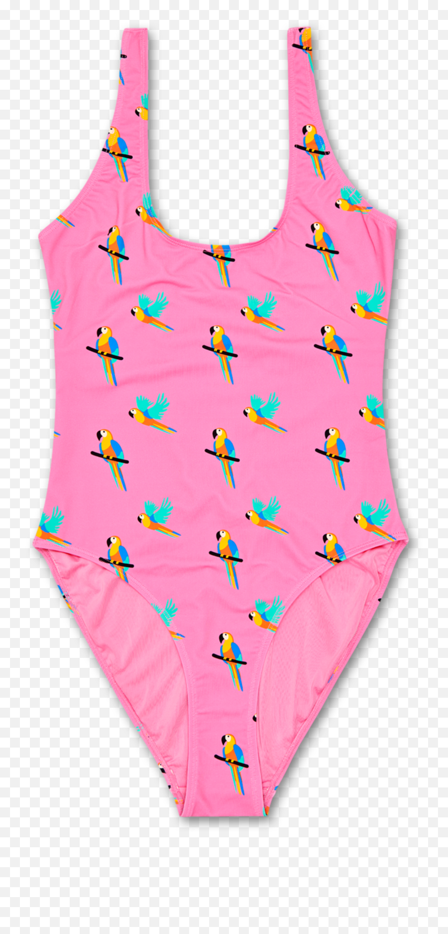 Womenu0027s Swimsuit Parrot Pattern Happy Socks - Happy Socks Swimwear Emoji,Swimming Emojis Transparent