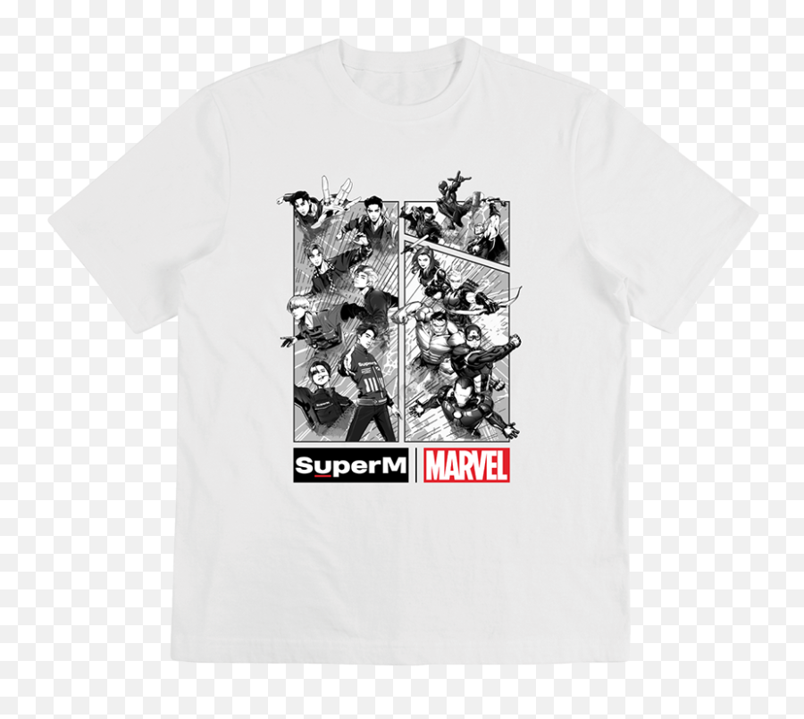 Superm X Marvel Cartoon Graphic T - Super Mt Shirt Emoji,Marvel Character Emotion T Shirts Kid
