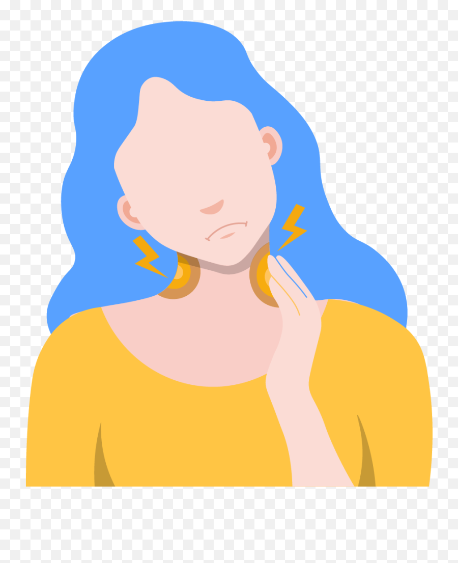 Painful Lymph Nodes Along Neck - Neck Lymph Nodes Png Emoji,Tender Collarbone Chest Emotions