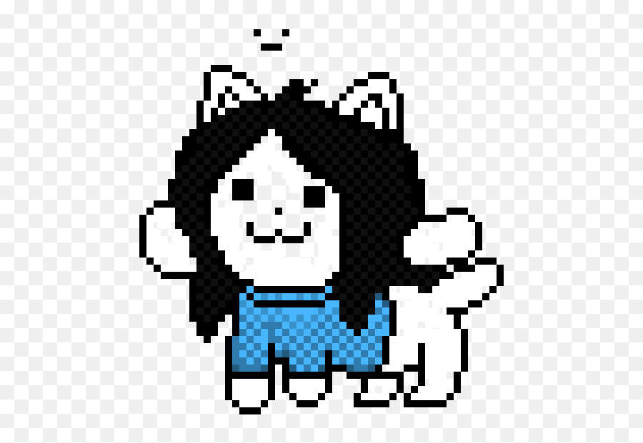 Pixel Art Gallery - Temmie Undertale Png Emoji,Cavegame.io Chat Emojis