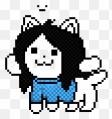 Pixel Art Gallery - Temmie Undertale Png Emoji,Cavegame.io Chat Emojis