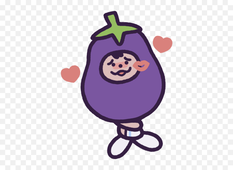 Eggby The Eggplant - Happy Emoji,Eggplant Monkey Emoji
