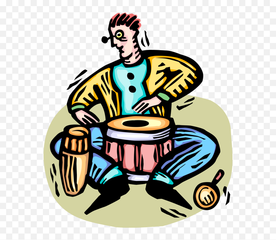 Drummer Vector Instruments Clipart - Percussionist Emoji,Drummer Emoji