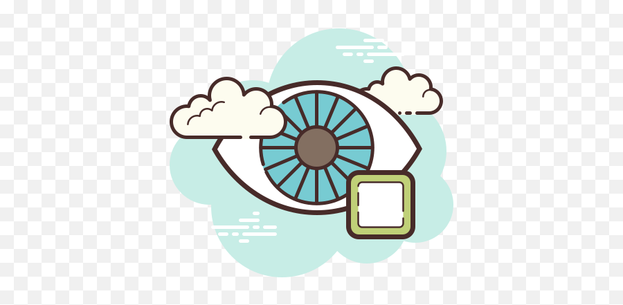 Eye Unchecked Icon In Cloud Style Emoji,Clouds With Eyes Emoji