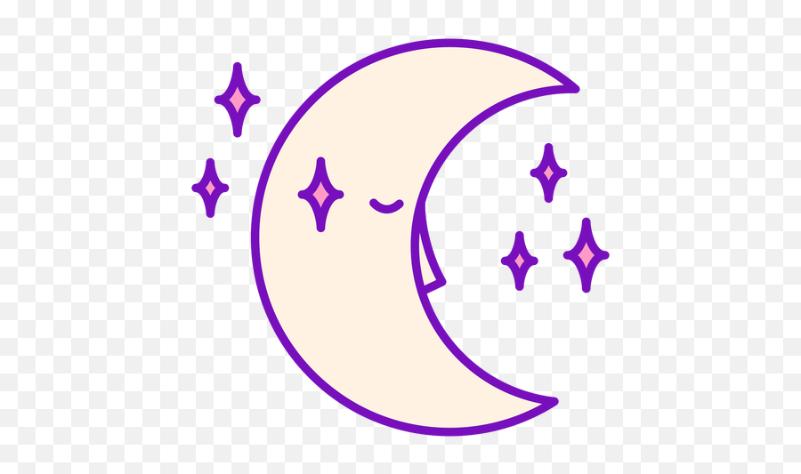 Magician Colored Crescent Moon Stroke Transparent Png U0026 Svg Emoji,Star With Crecent Emoji