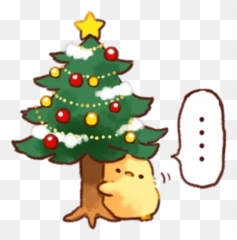 Christmas Chick Sticker Pack - Stickers Cloud Emoji,Christmas Tree Emotions