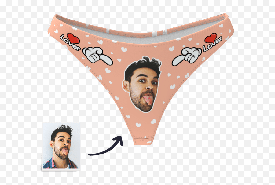 Custom Photo Boxer Sweet Heart Face - Panty Hd Emoji,Panties Emoji