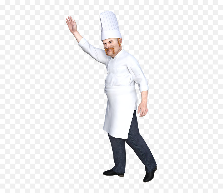 Free Photo Person Cook Food Wave Catering Waving Baker Chef Emoji,Chef Emotion