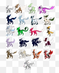 An Eeveelution Sheet I Madeshinies Fandom Emoji,Discord Emojis Uganda Knuckles
