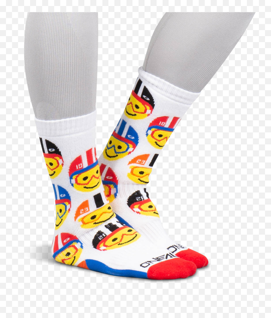 Ou0027neal Pro Mx Emoji Racer Kids Socks Multicolour,Peanut Butter Emoji