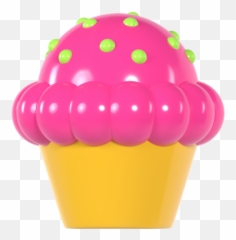 Premium Muffin 3d Illustration Download In Png Obj Or Emoji,Baseball Bat Emoji Copy And Paste
