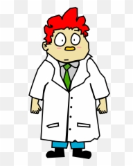 Scared Scientist Clipart - Scientist Cartoon Transparent Emoji,Mad Scientist Emoji