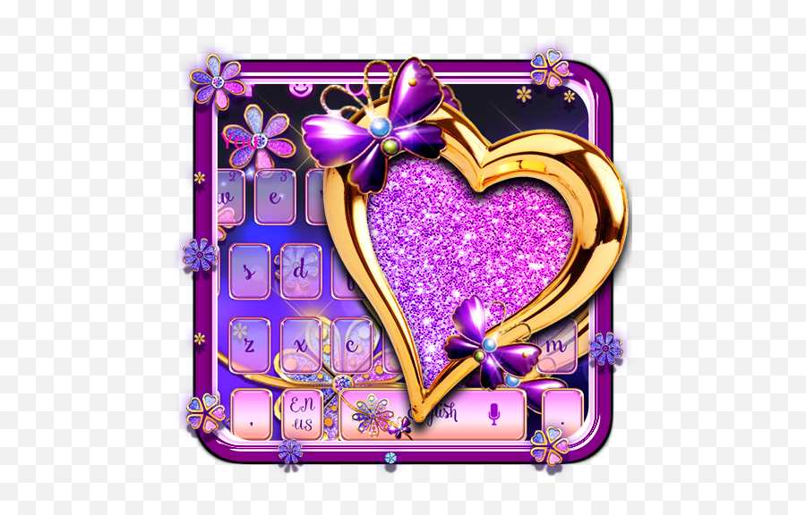 Glitter Flower Love Keyboard U2013 Aplikácie V Službe Google Play - Girly Emoji,Triple Heart Emoji