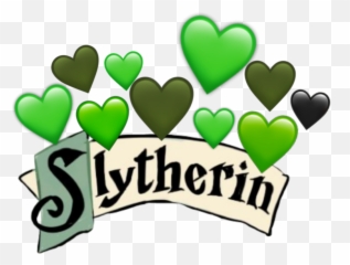 Slytherin Crown Heart Sticker - Decorative Emoji,Slytherin Emoji