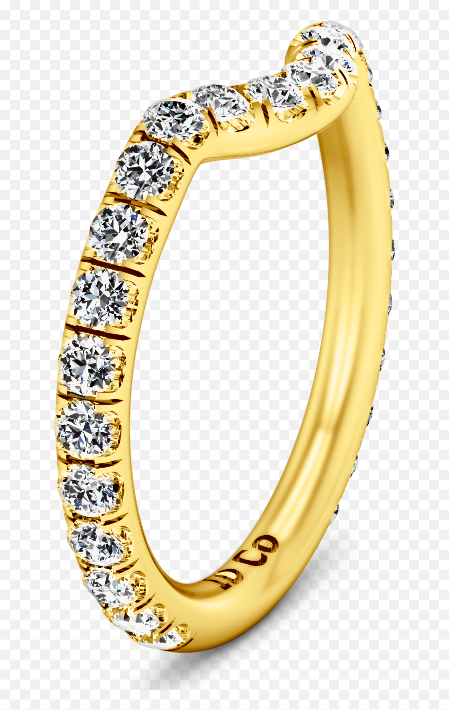 Diamond Wedding Band Emotion 058 Cts 14k Yellow Gold - Solid Emoji,Yellow Emotion