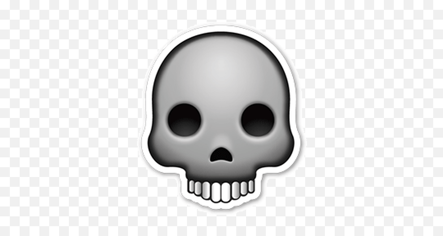 Skull Emoji Sticker Transparent Png - Stickpng Skull Emoji Png Transparent,Emoji Sticker