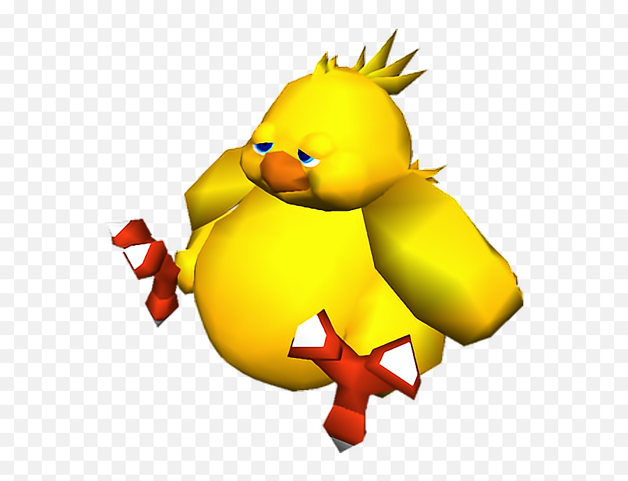 Chocobo Sticker - Final Fantasy 7 Fat Chocobo Emoji,Chocobo Emoji