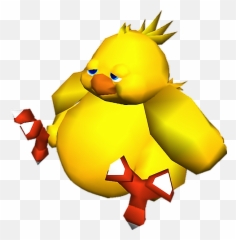 Chocobo Sticker - Final Fantasy 7 Fat Chocobo Emoji,Chocobo Emoji