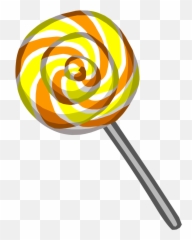 Orange Clipart Lollipop Orange Lollipop Transparent Free - Lollipop Club Penguin Emoji,Lollipop Lips Emoji Pop
