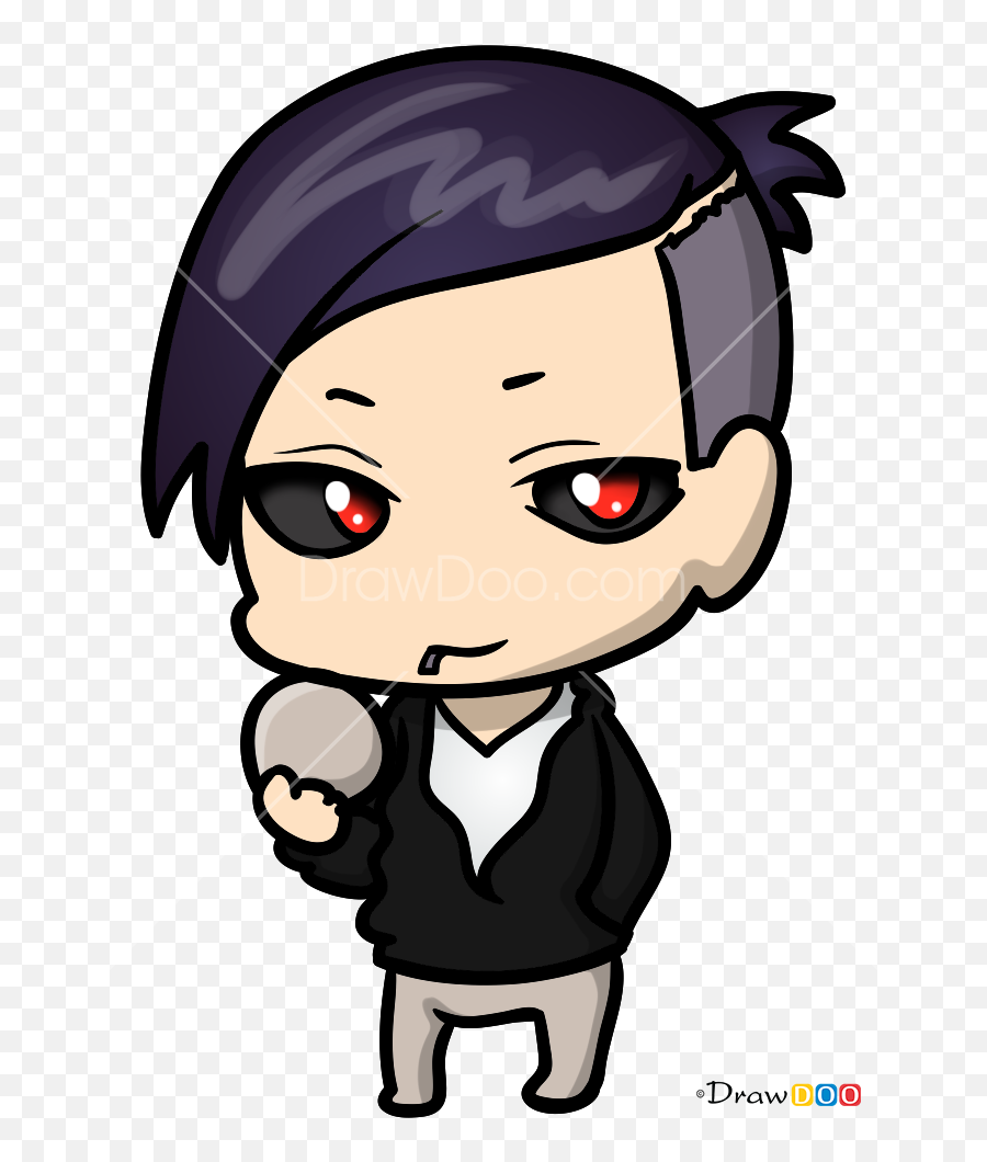 How To Draw Uta Chibi Tokyo Ghoul - Uta Chibi Tokyo Ghoul Emoji,Tokyo Ghoul Emojis