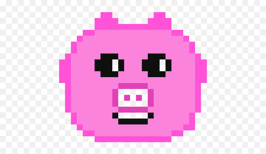 Cute Piggy Pixel Art Maker - Dibujos De Naruto En Cuadricula Emoji,Pig Emoticon Text