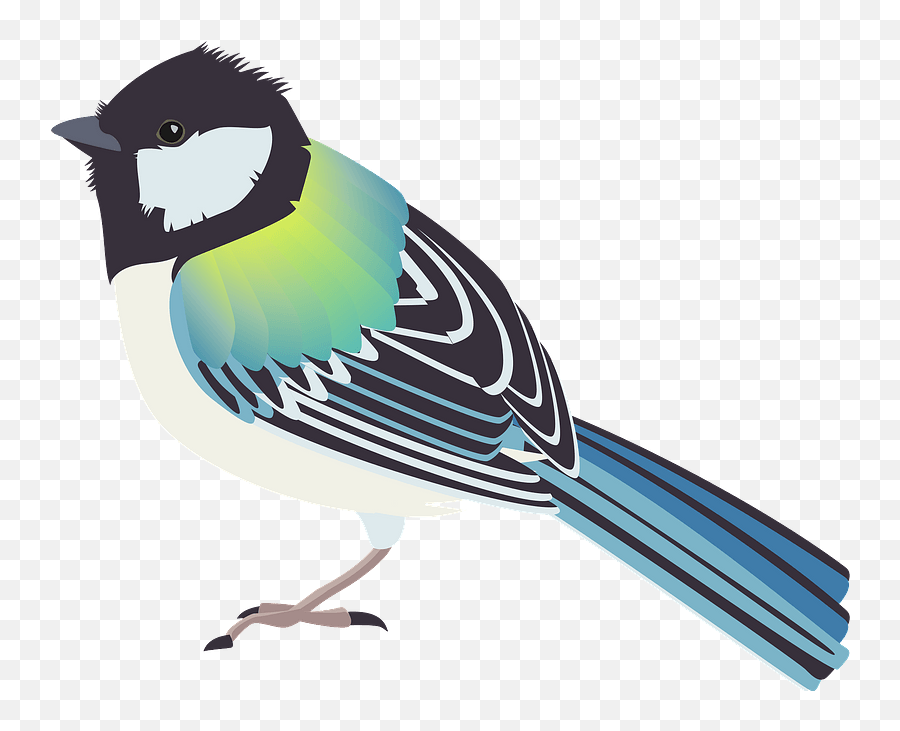 Japanese Tit Bird Clipart - Tit Bird Clipart Emoji,Bird 1 4 0 Emoji