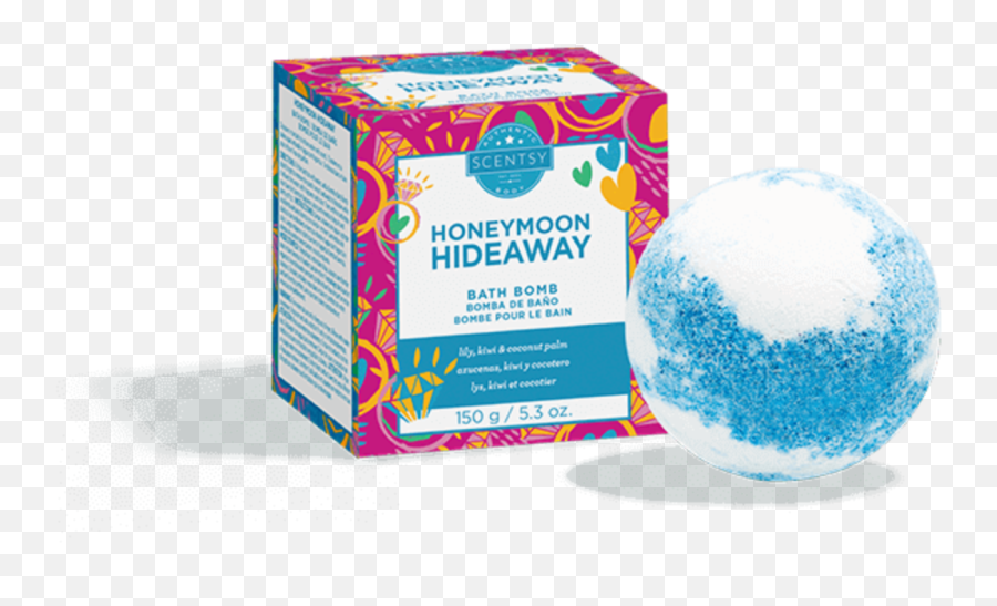 Honeymoon Hideaway Scentsy Bath Bomb - Scentsy Honeymoon Hideaway Bath Bomb Emoji,Emoji Bath Bomb Set Item#: 1282997