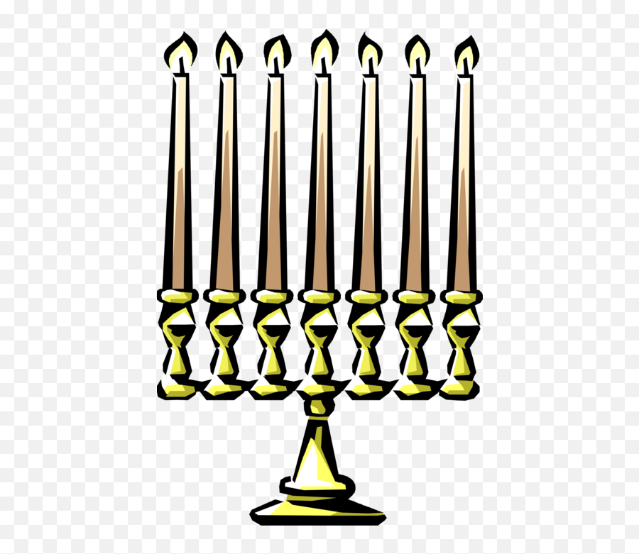 Hanukkah Clipart Lampstand Hanukkah Lampstand Transparent - Candle Holder Emoji,Jewish Emojis For The Windows Phone