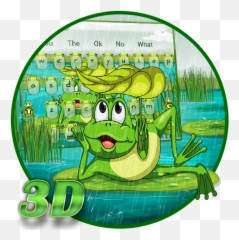Updated 3d Live Cute Frog Nature Keyboard Theme Android - Happy Emoji,Frog News Emojis